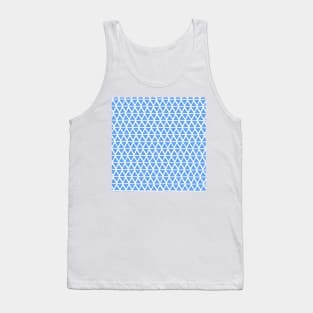 Cornflower blue summer geometric Tank Top